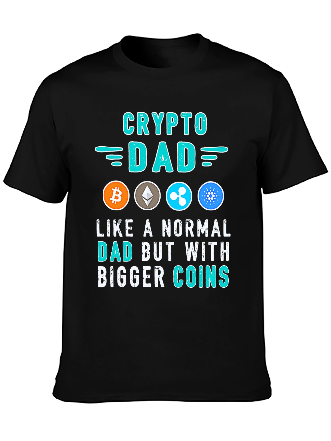 Crypto Dad T-Shirt - Bitcoin Ethereum & More!