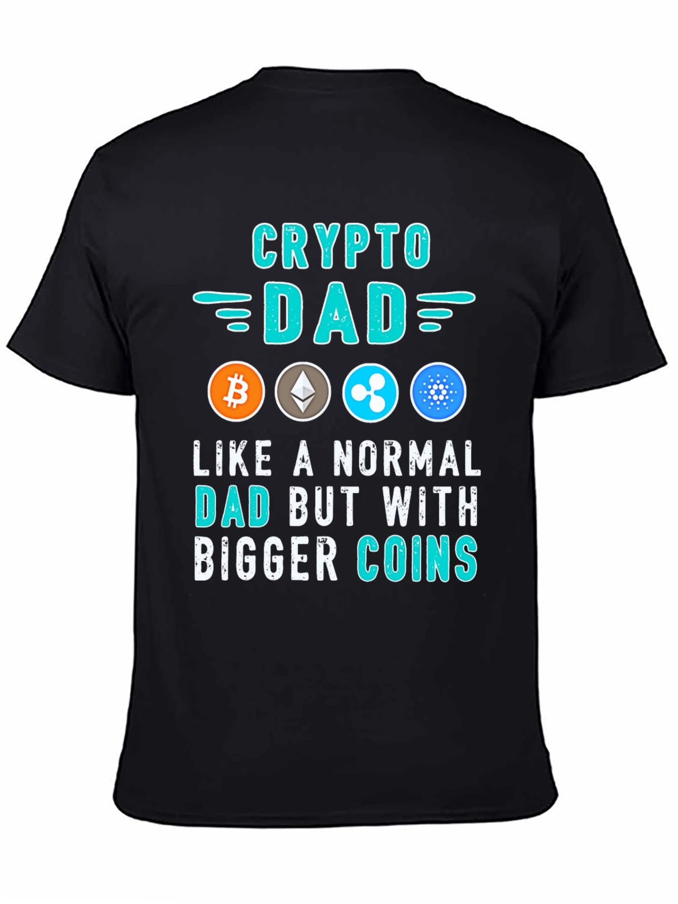 Crypto Dad T-Shirt - Bitcoin Ethereum & More!