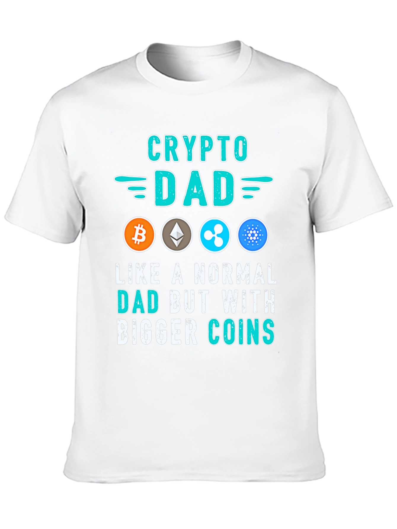 Crypto Dad T-Shirt - Bitcoin Ethereum & More!