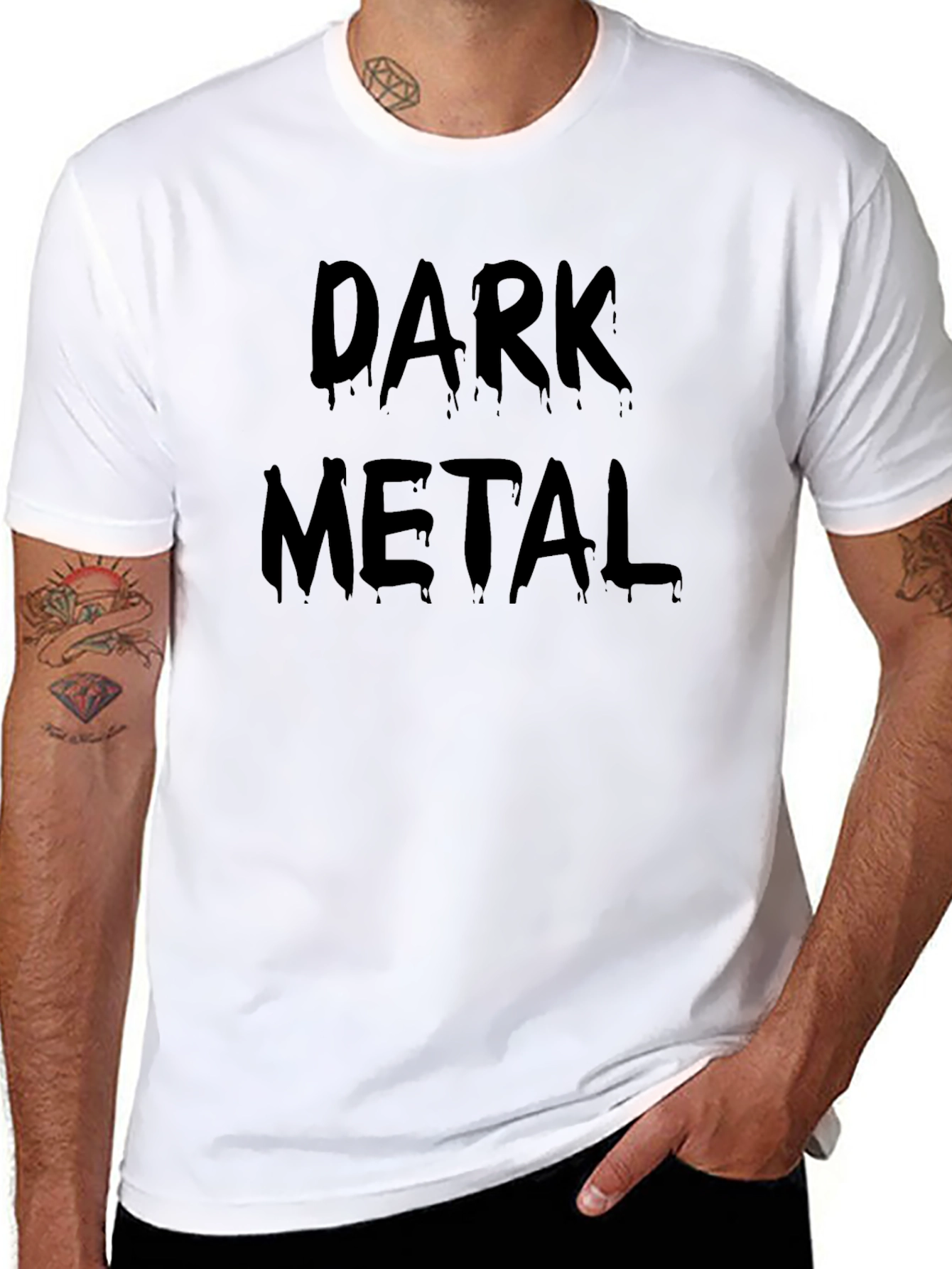 Dark Metal Black T-Shirt - Graphic Tee