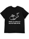 Funny Old Picture Graphic T-Shirt