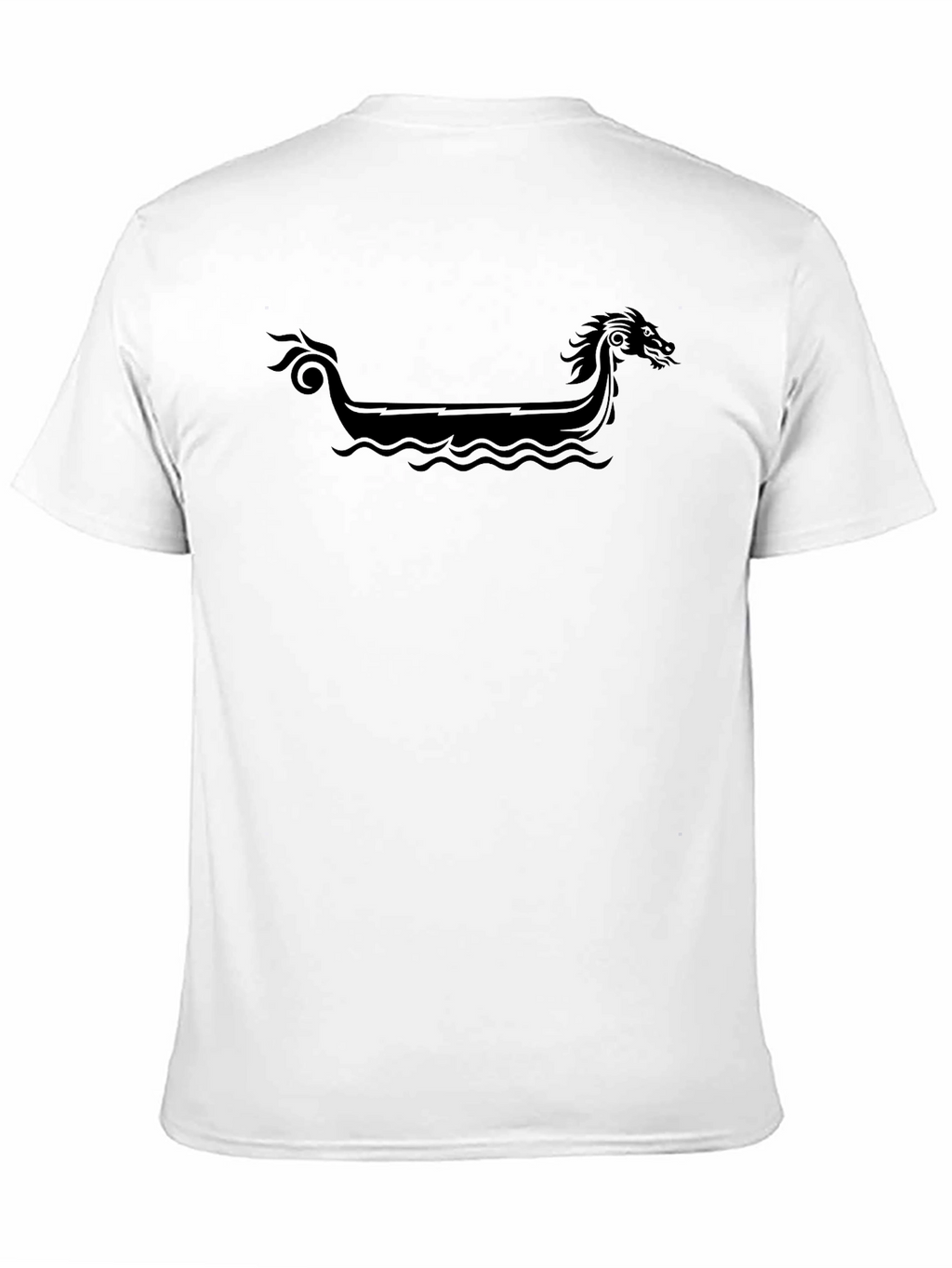 Viking Ship Graphic Black T-Shirt