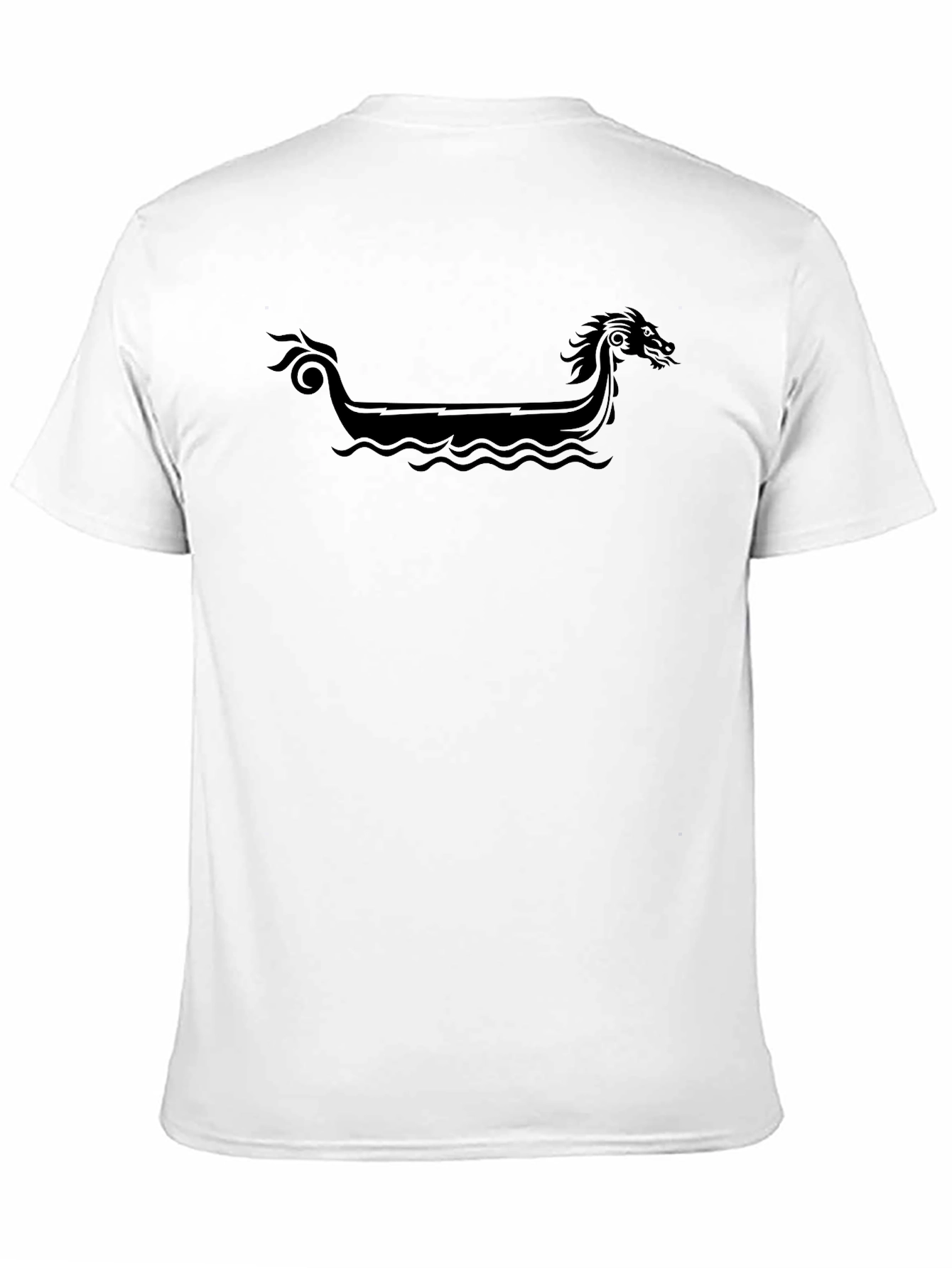 Viking Ship Graphic Black T-Shirt