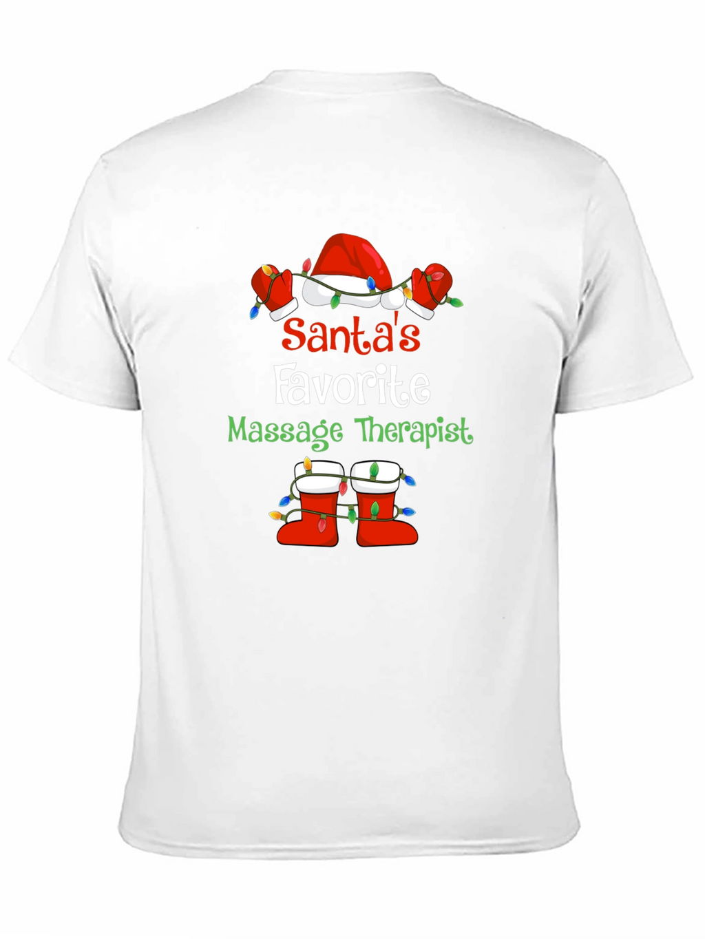 Santas Favorite Massage Therapist Graphic Tee