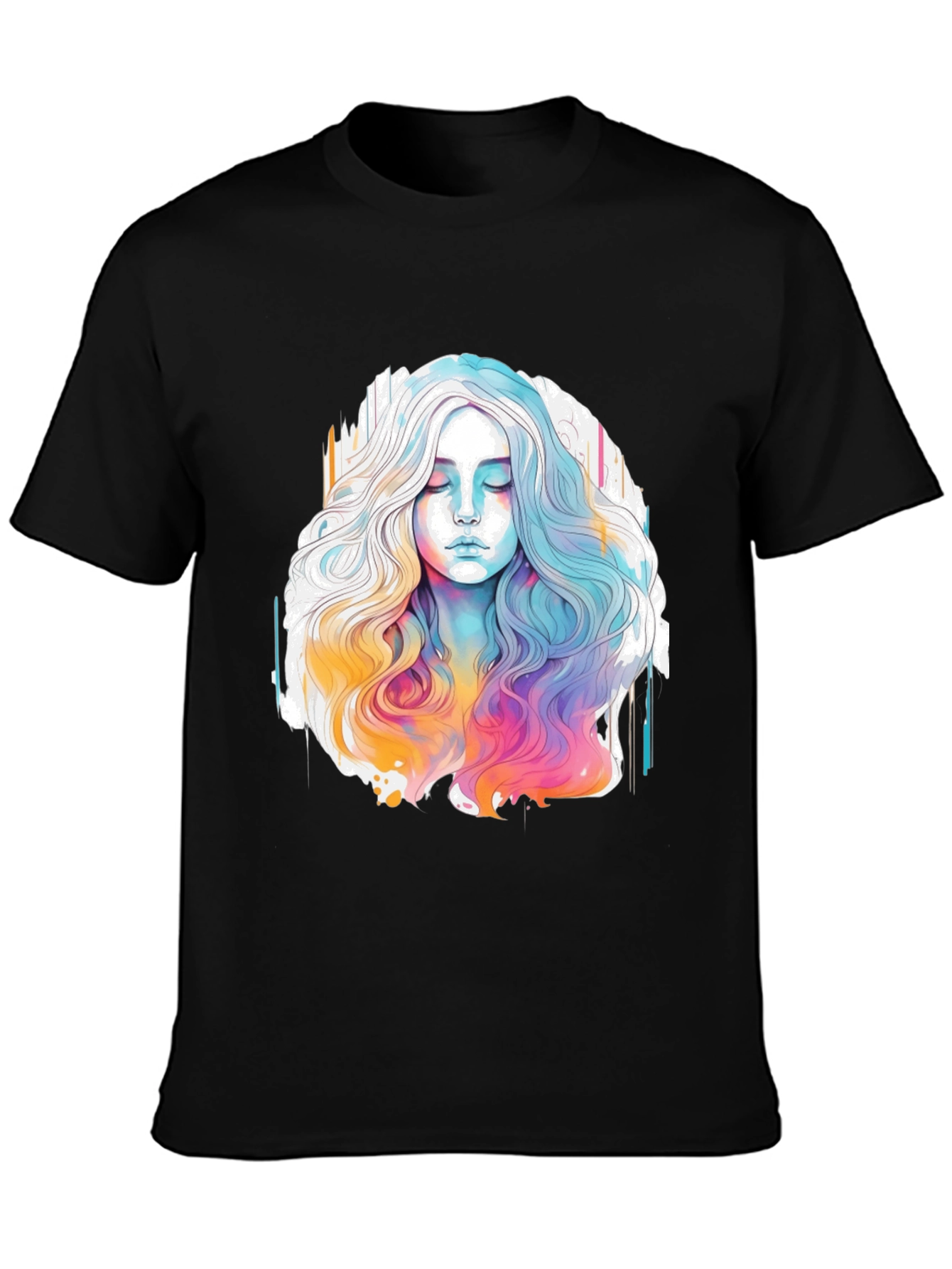 Watercolor Woman Graphic Tee - Relaxed Fit