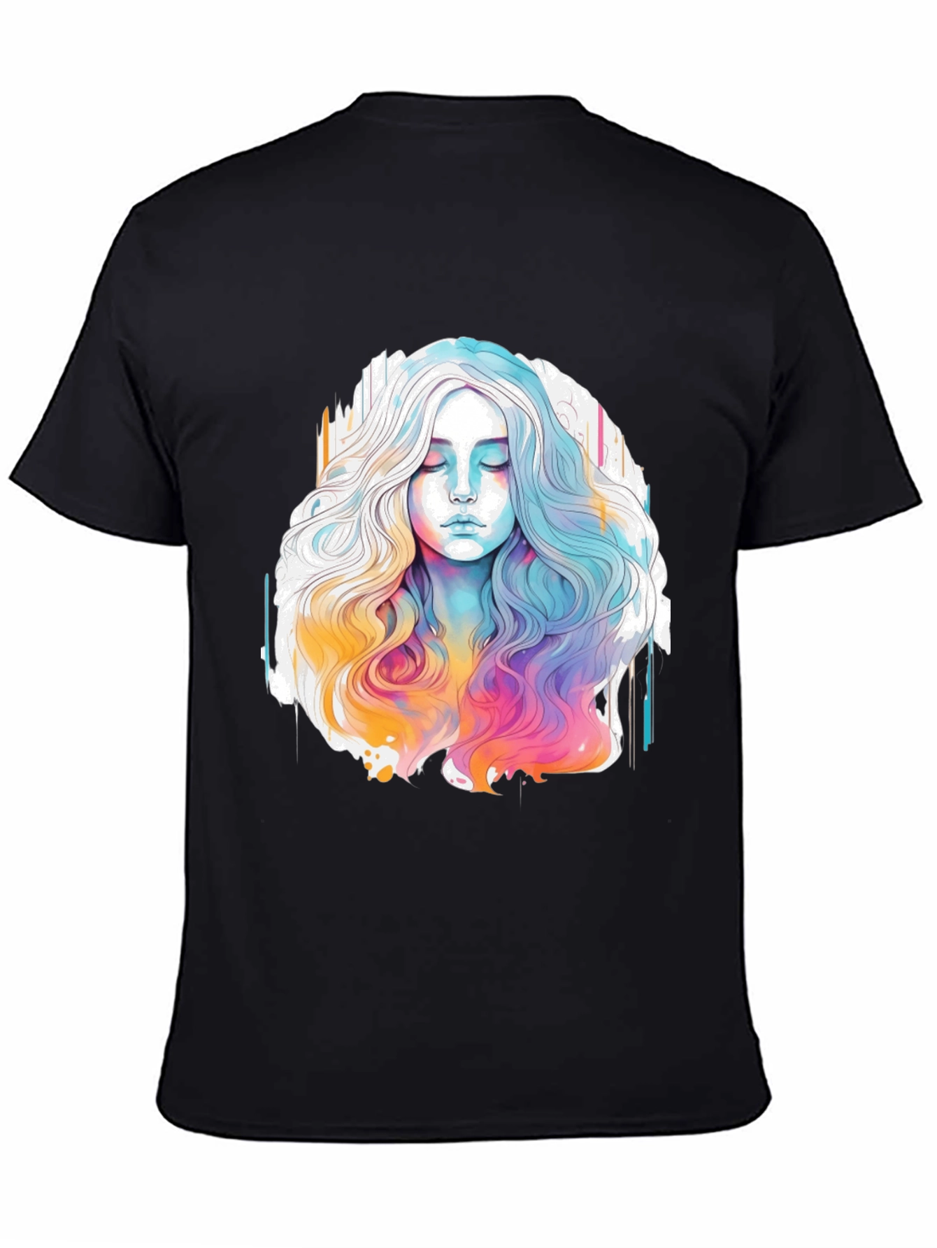 Watercolor Woman Graphic Tee - Relaxed Fit