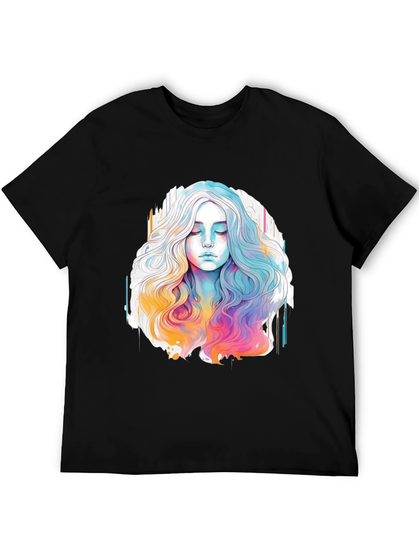 Watercolor Woman Graphic Tee - Relaxed Fit