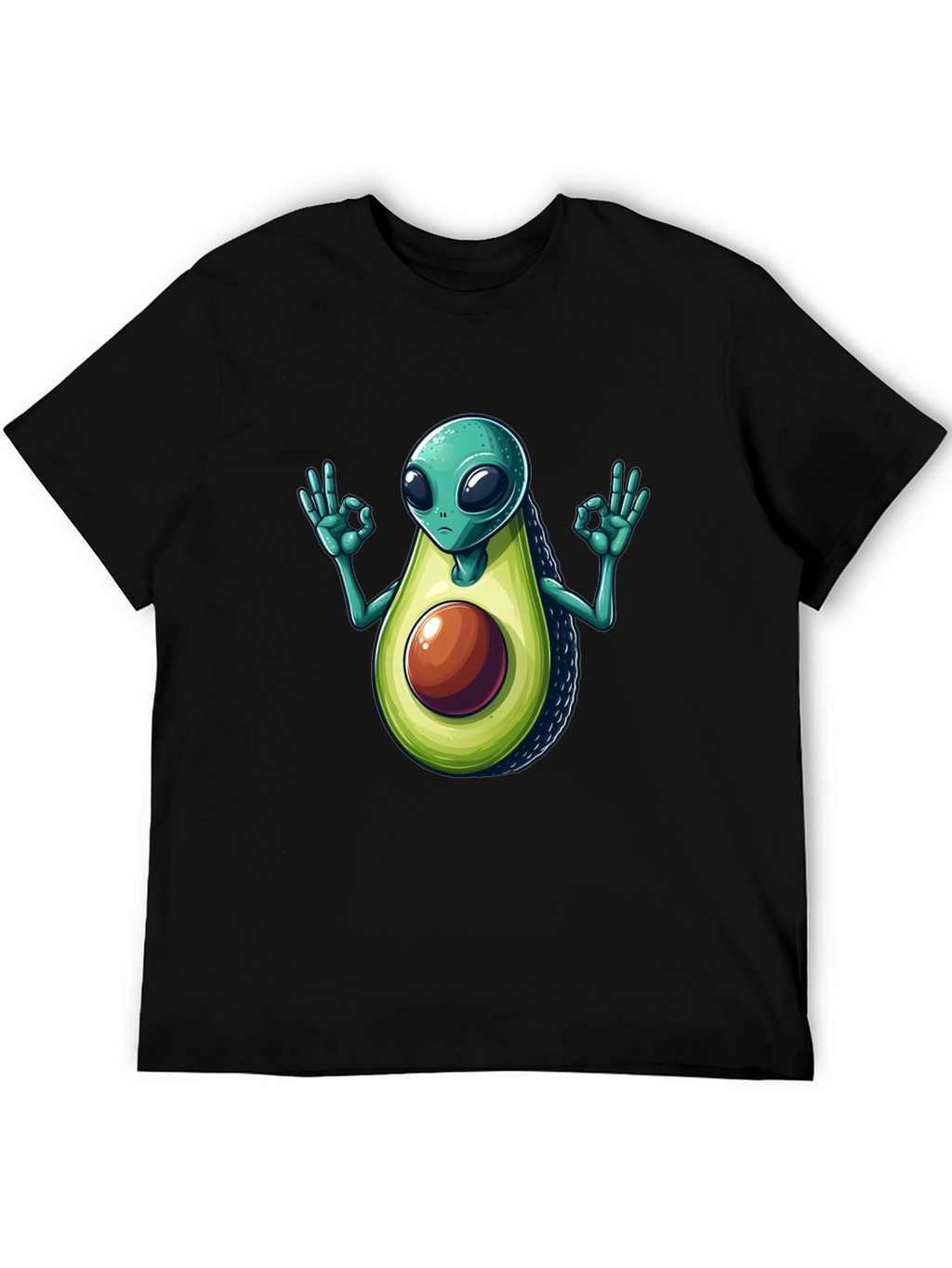 Alien Avocado T-Shirt - Funny Graphic Tee