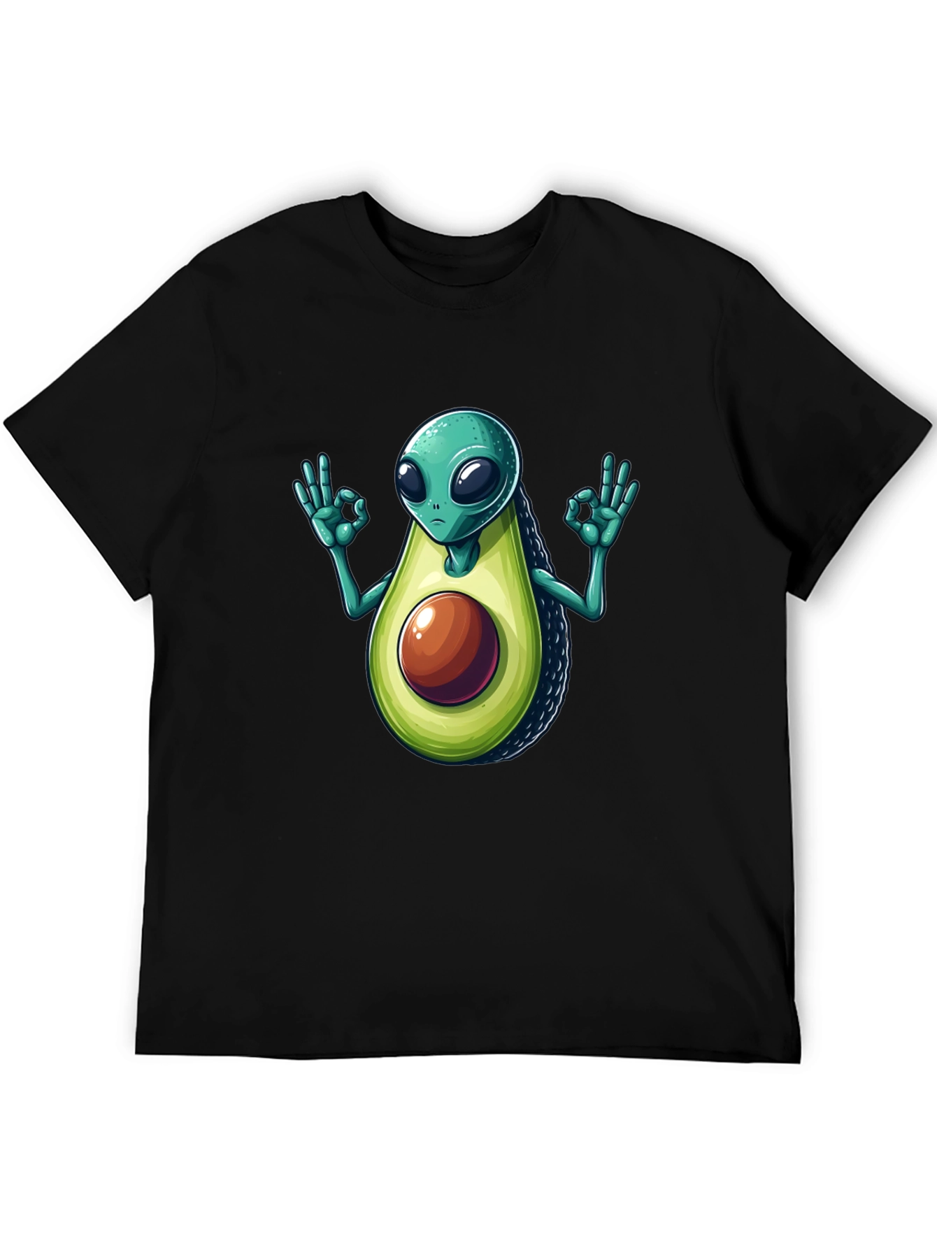 Alien Avocado T-Shirt - Funny Graphic Tee