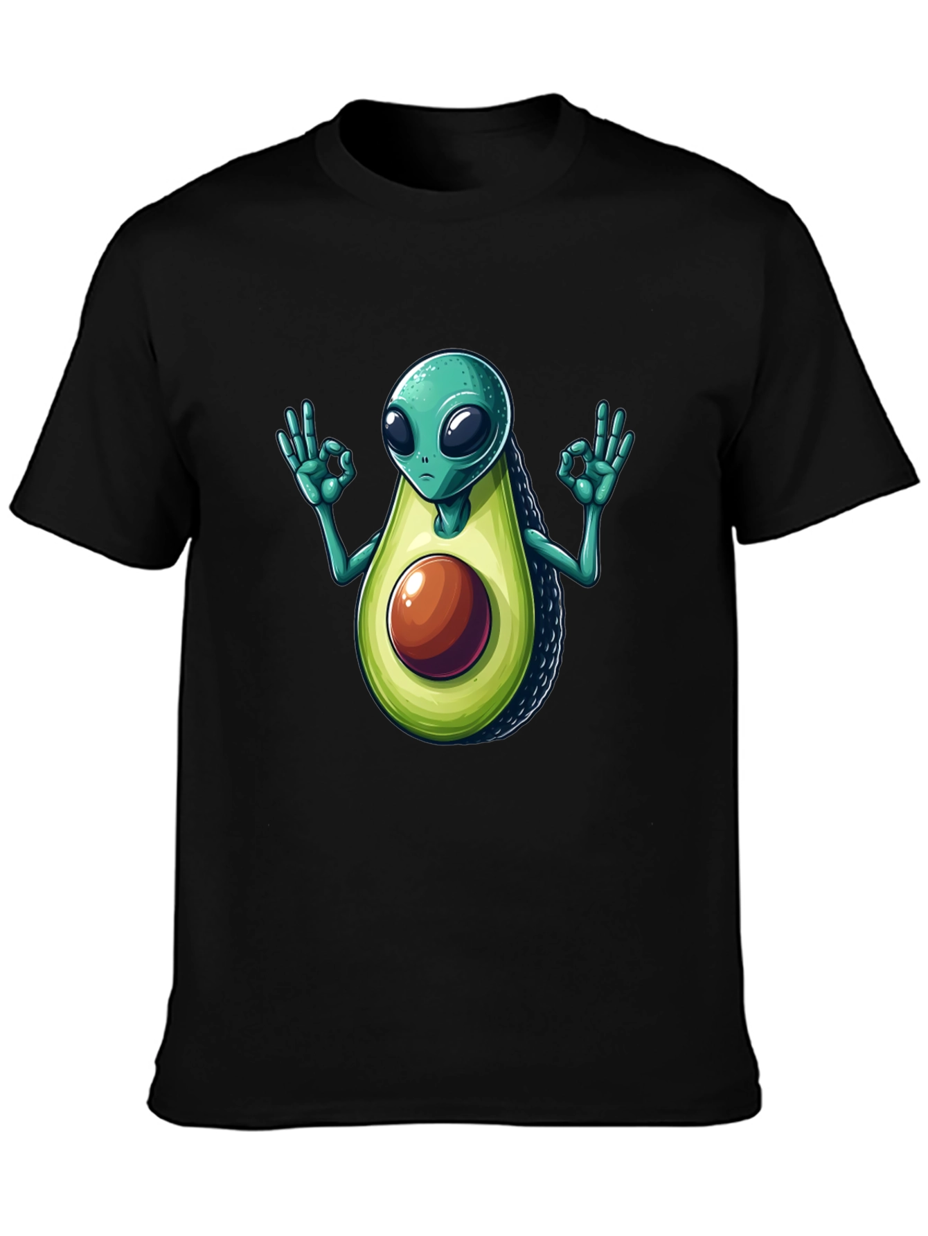 Alien Avocado T-Shirt - Funny Graphic Tee