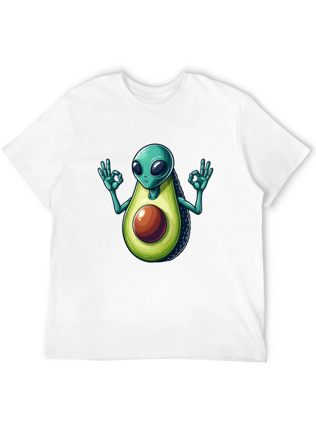 Alien Avocado T-Shirt - Funny Graphic Tee