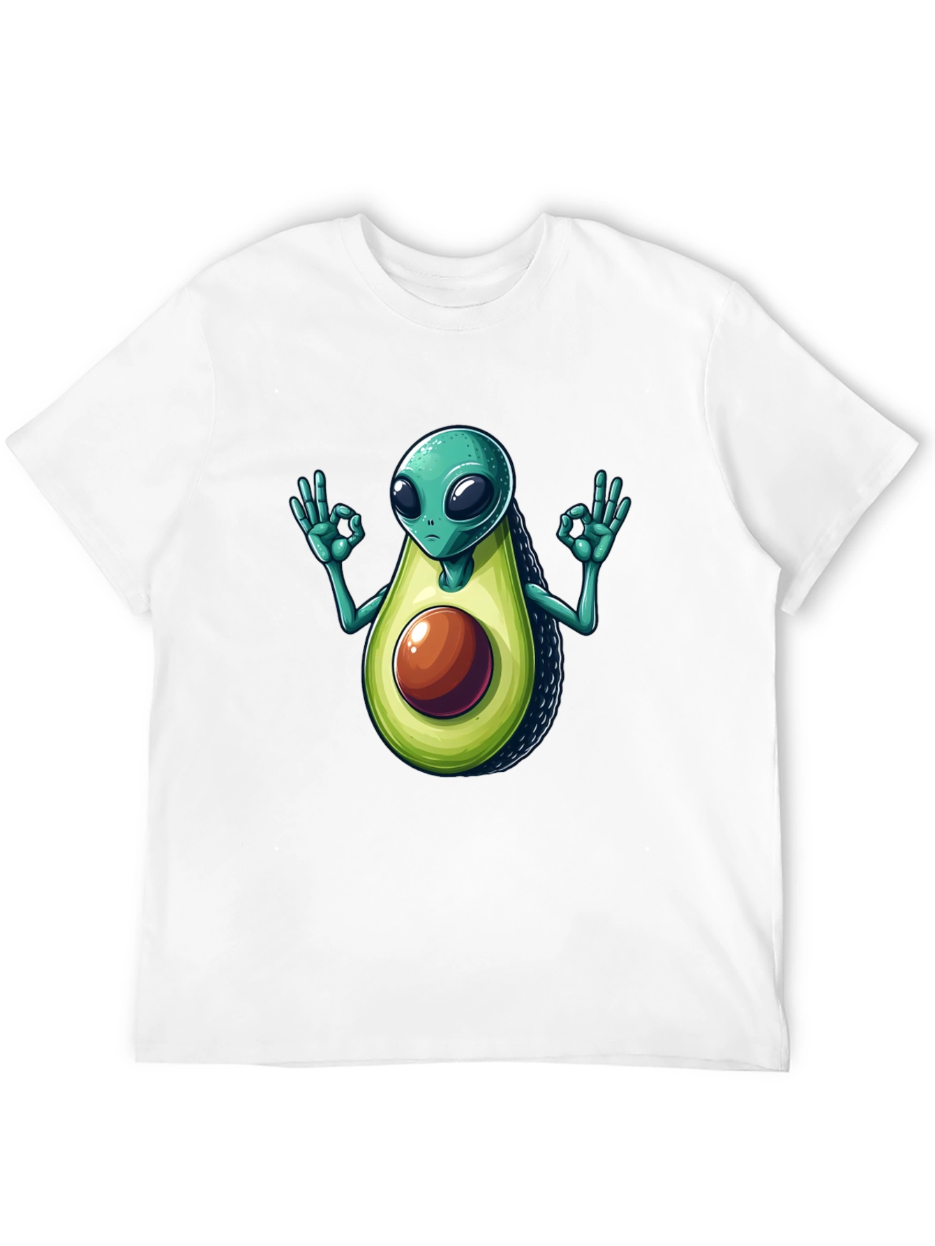 Alien Avocado T-Shirt - Funny Graphic Tee
