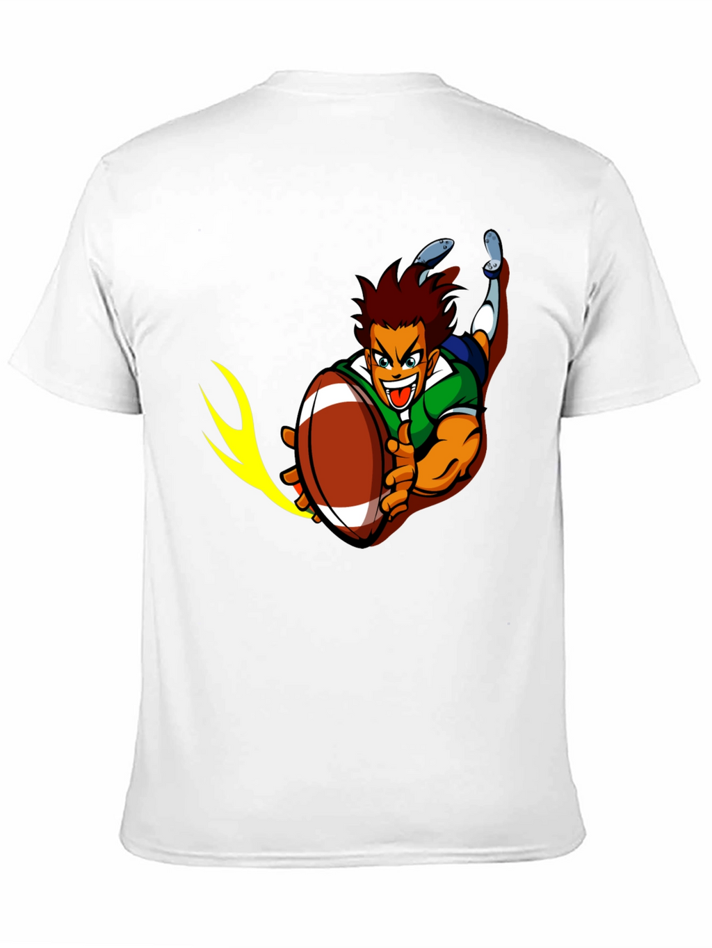 Rugby Cartoon Graphic T-Shirt
