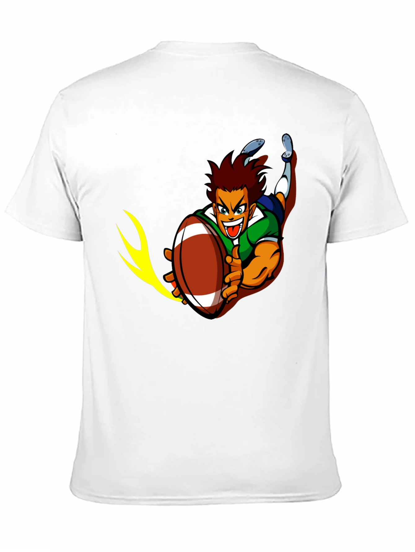 Rugby Cartoon Graphic T-Shirt