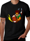 Rugby Cartoon Graphic T-Shirt