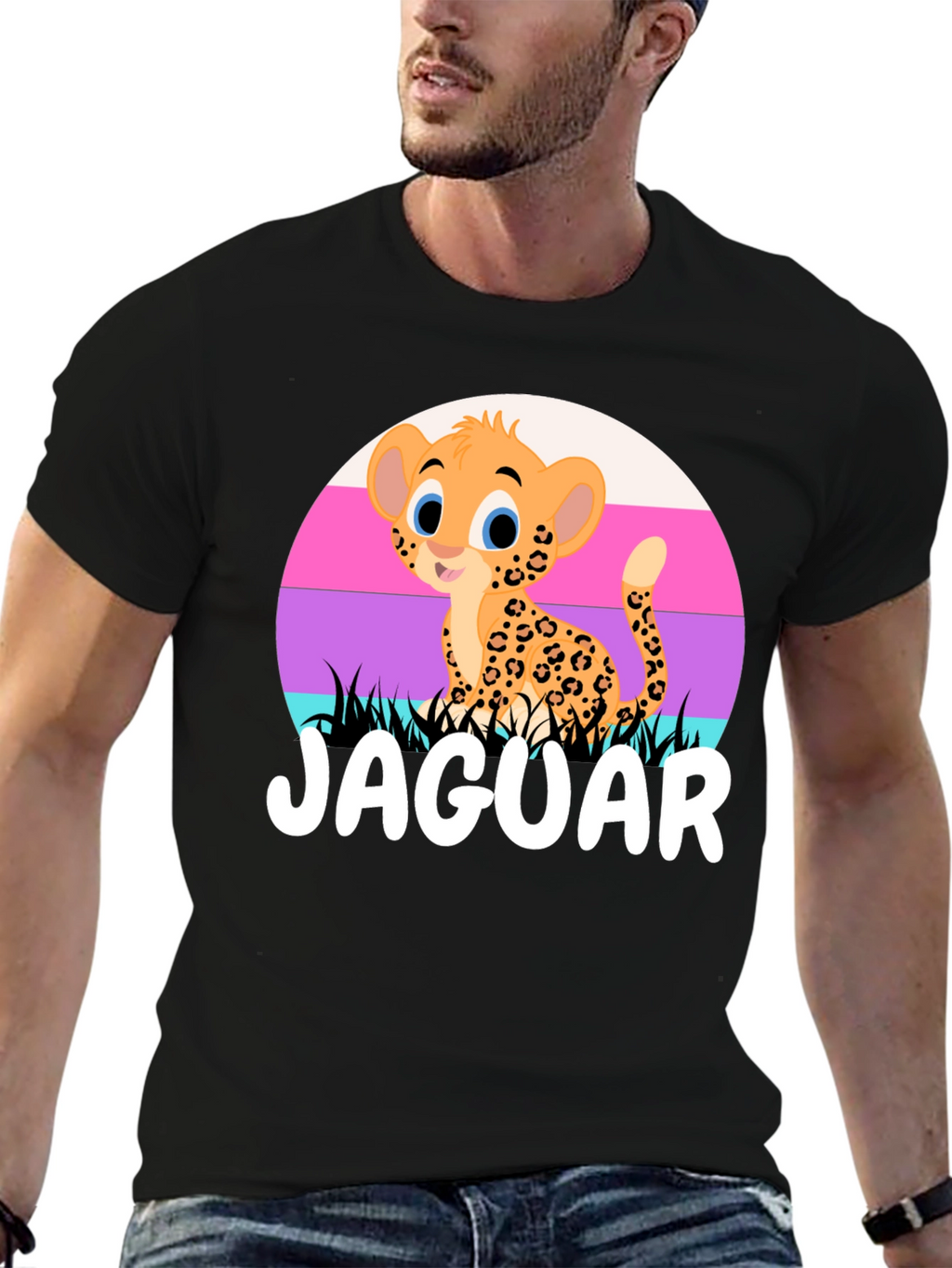 Cute Jaguar Cub T-Shirt - Cartoon Design