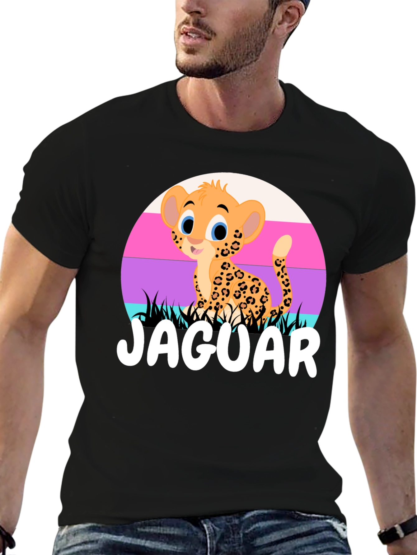 Cute Jaguar Cub T-Shirt - Cartoon Design