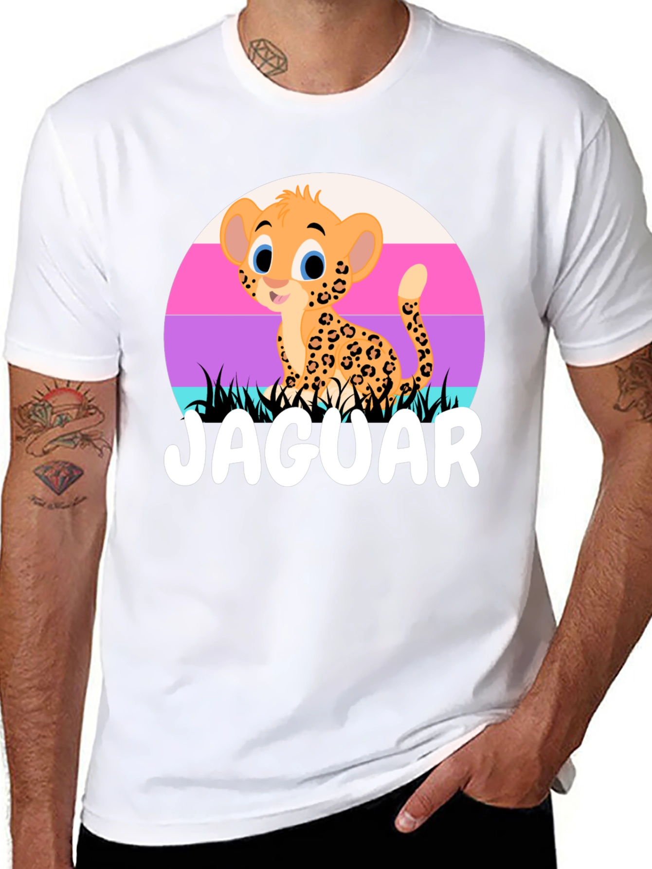 Cute Jaguar Cub T-Shirt - Cartoon Design
