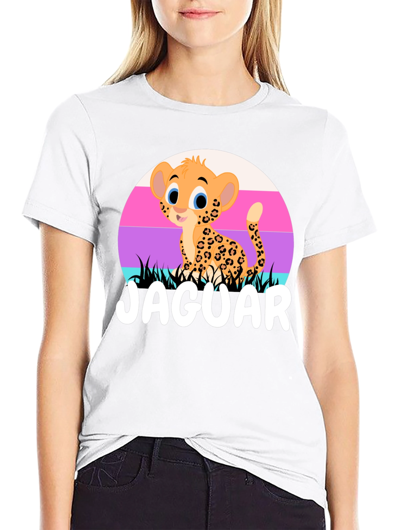 Cute Jaguar Cub T-Shirt - Cartoon Design