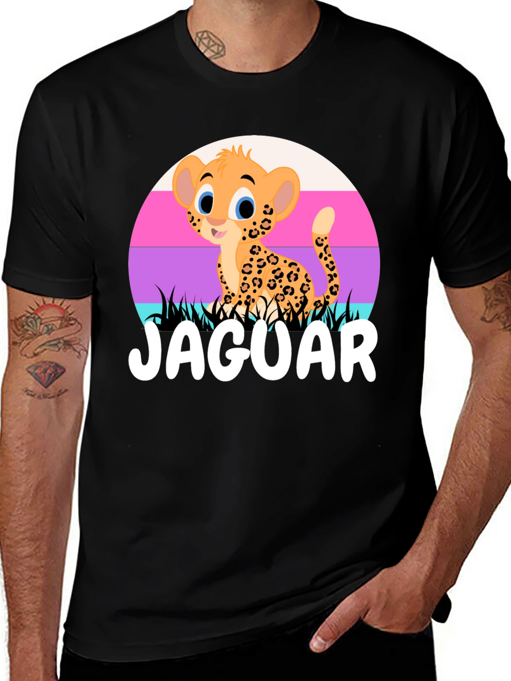 Cute Jaguar Cub T-Shirt - Cartoon Design