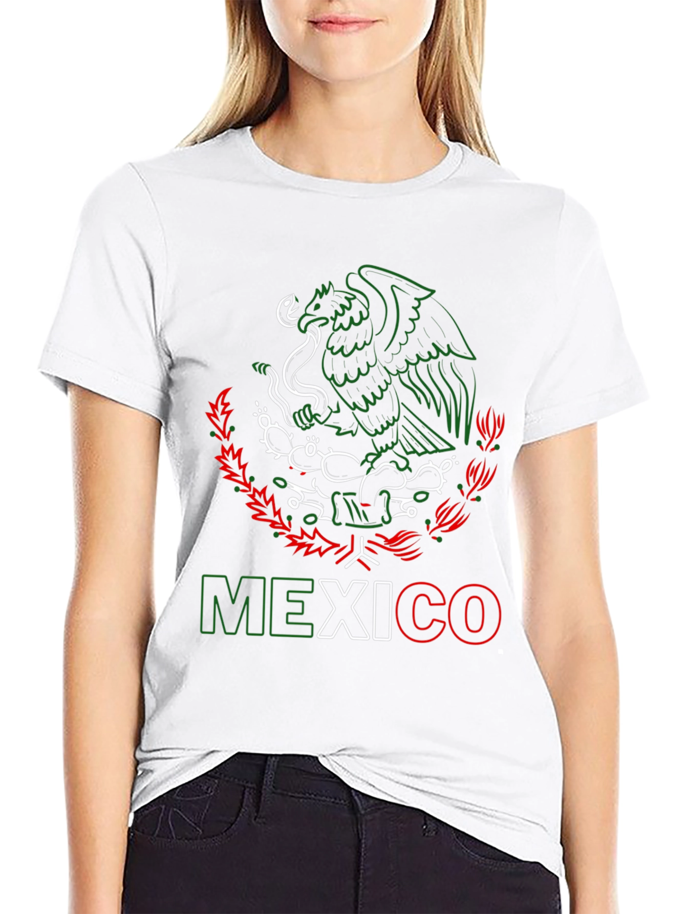 Mexico Eagle T-Shirt - Black Tee