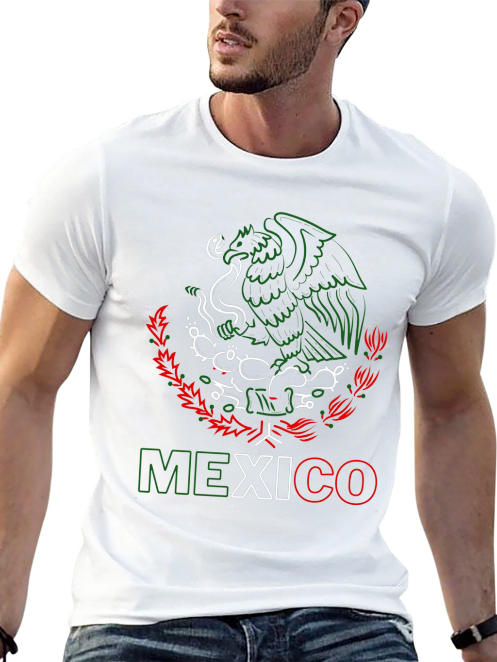 Mexico Eagle T-Shirt - Black Tee