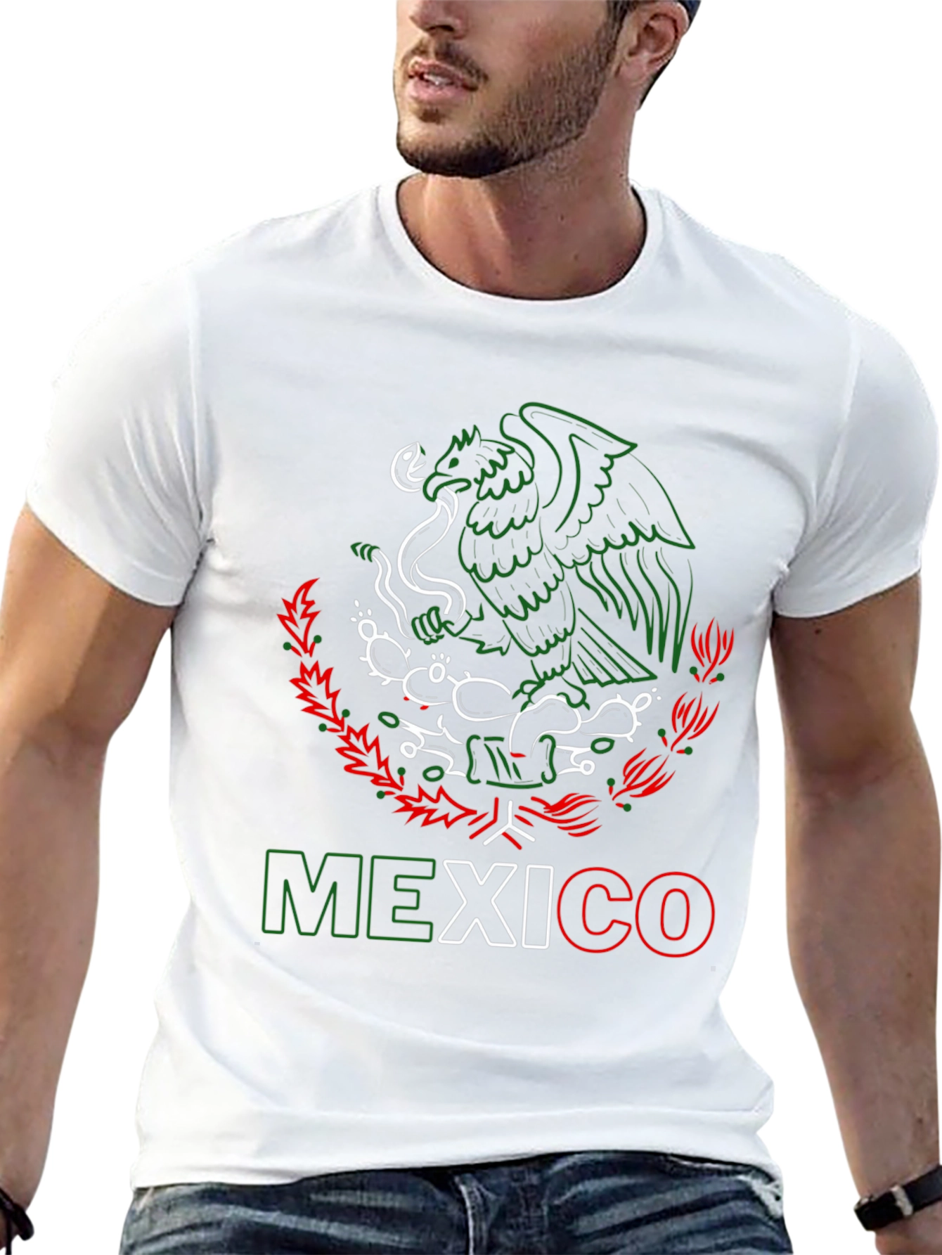 Mexico Eagle T-Shirt - Black Tee