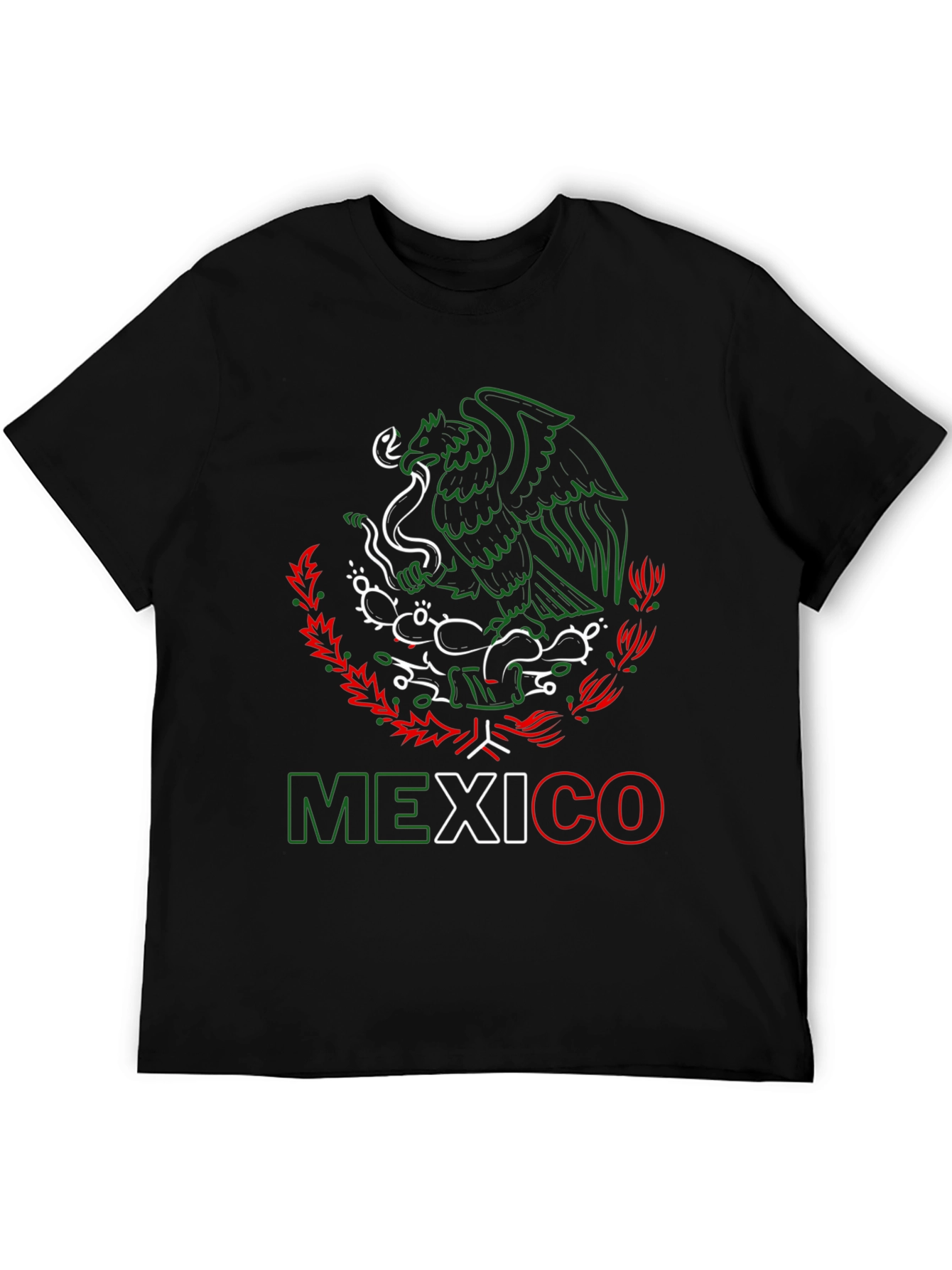 Mexico Eagle T-Shirt - Black Tee