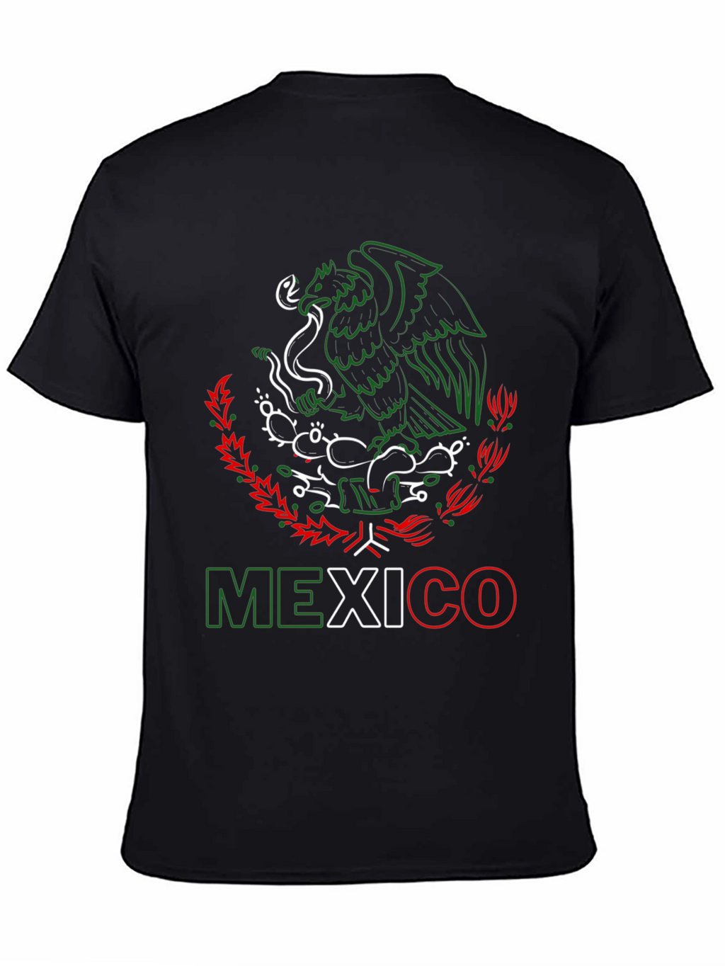 Mexico Eagle T-Shirt - Black Tee