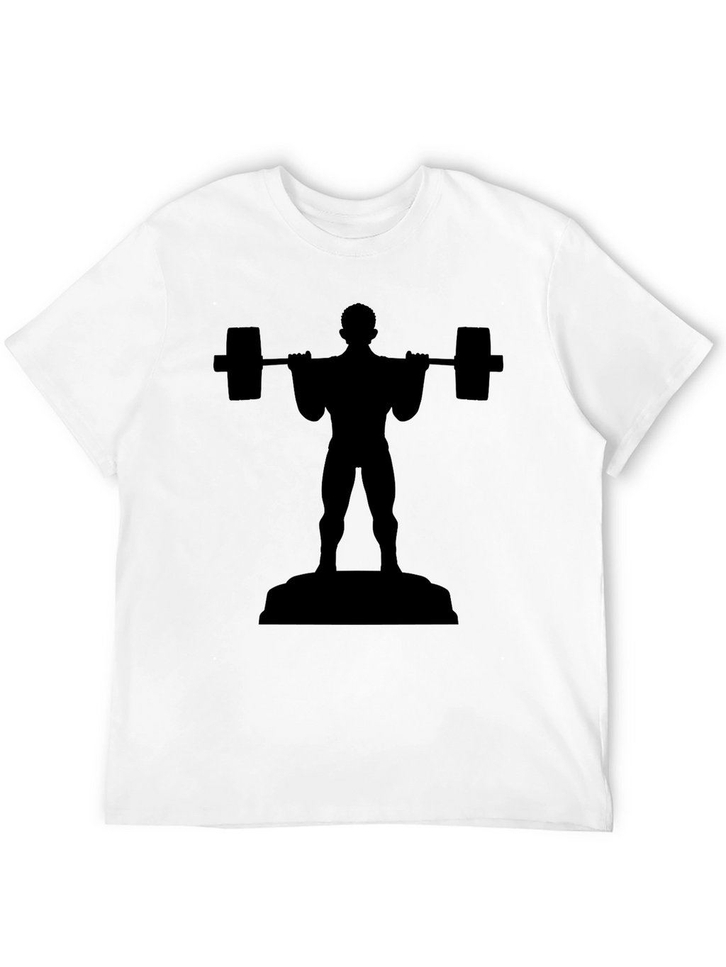 Black Weightlifter Graphic Tee - Gym & Fitness Apparel