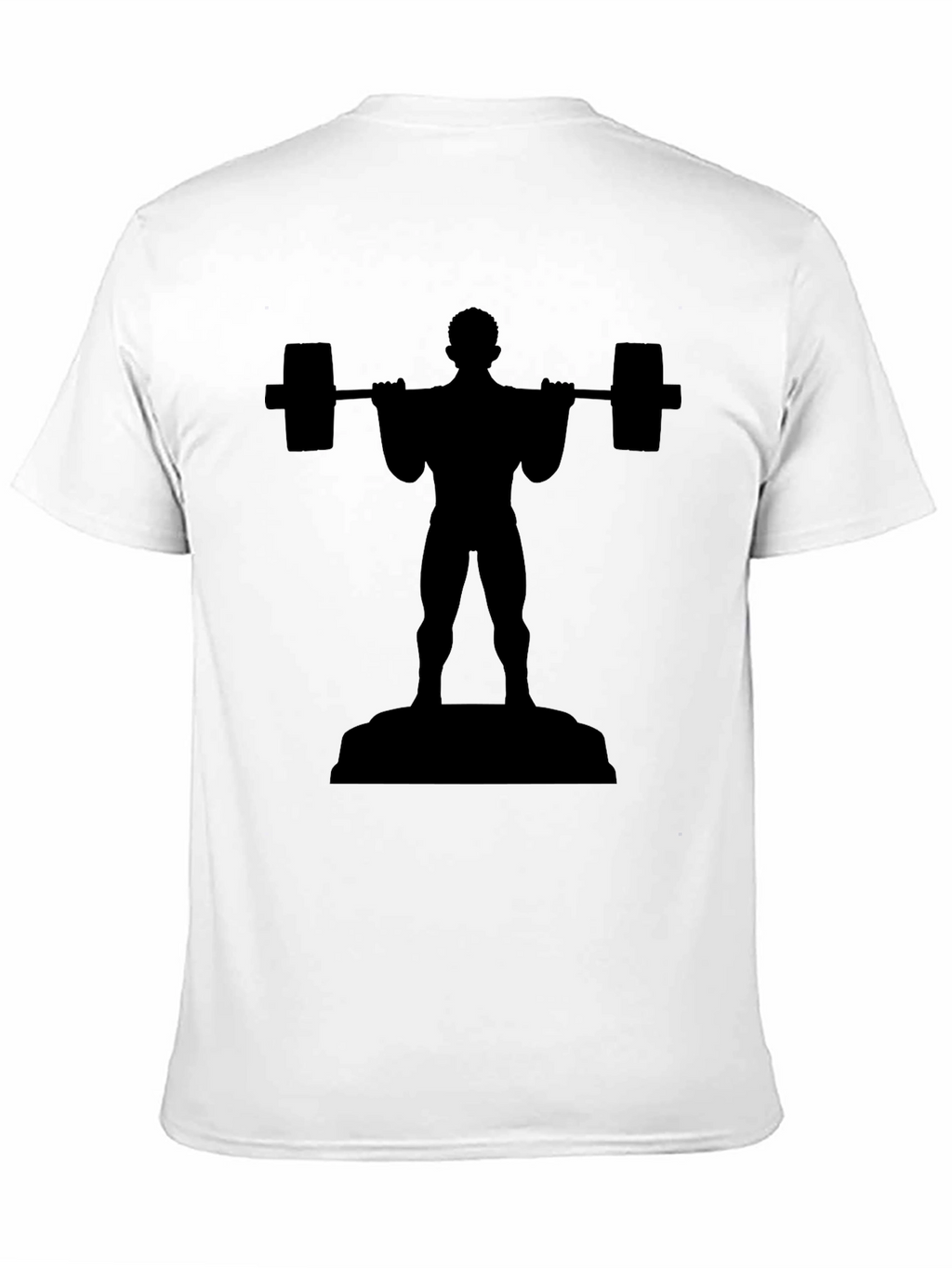 Black Weightlifter Graphic Tee - Gym & Fitness Apparel