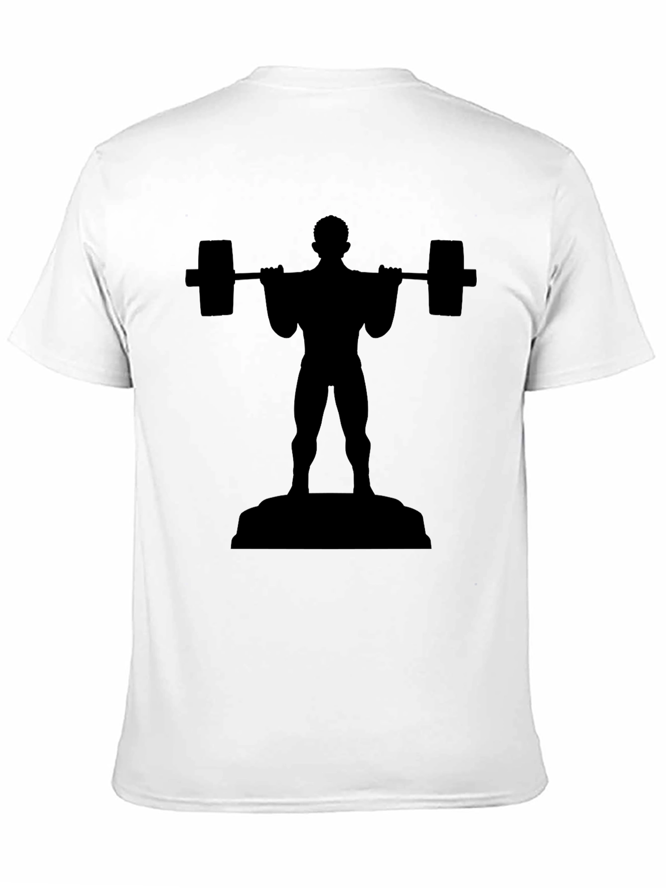 Black Weightlifter Graphic Tee - Gym & Fitness Apparel