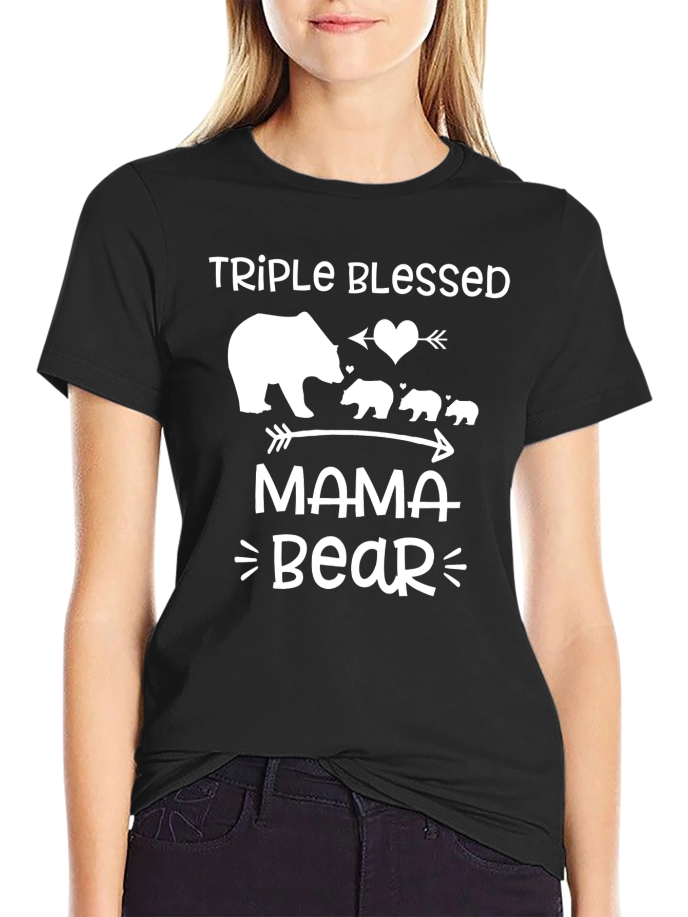 Triple Blessed Mama Bear T-Shirt