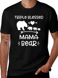 Triple Blessed Mama Bear T-Shirt