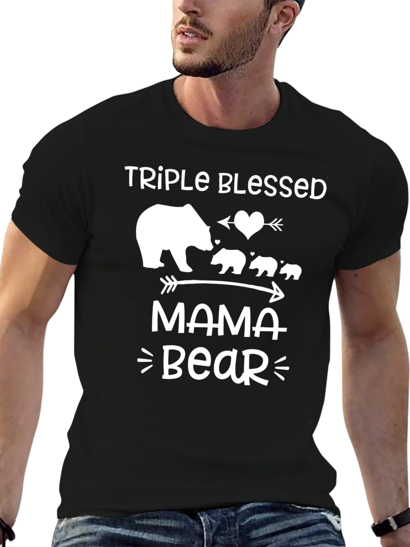 Triple Blessed Mama Bear T-Shirt