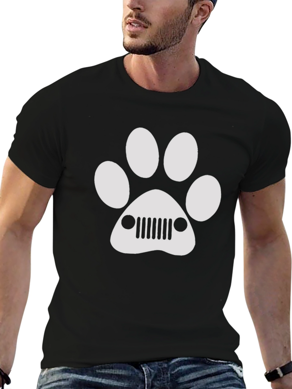 Jeep Paw Print T-Shirt - Car Lover Tee