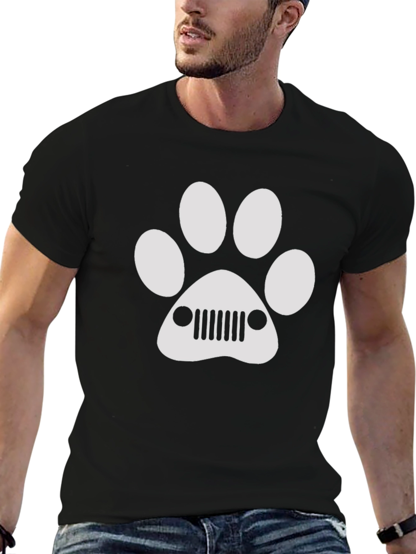 Jeep Paw Print T-Shirt - Car Lover Tee