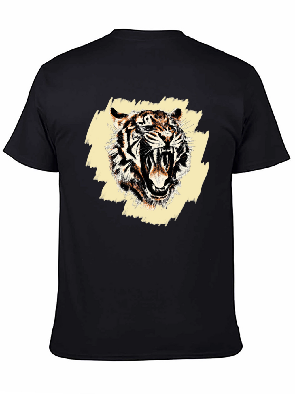 Roaring Tiger Graphic Tee - Mens Black T-Shirt