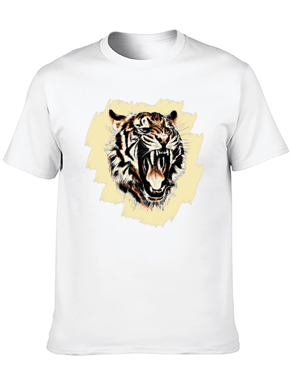 Roaring Tiger Graphic Tee - Mens Black T-Shirt