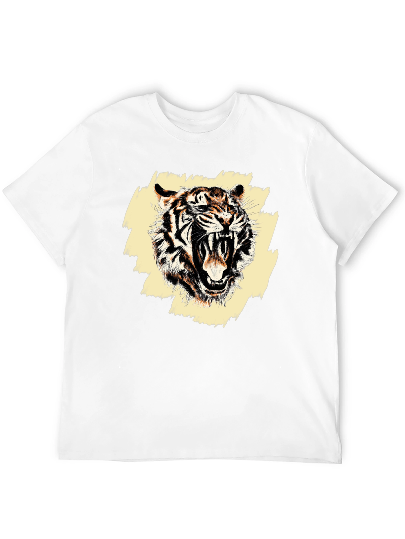 Roaring Tiger Graphic Tee - Mens Black T-Shirt