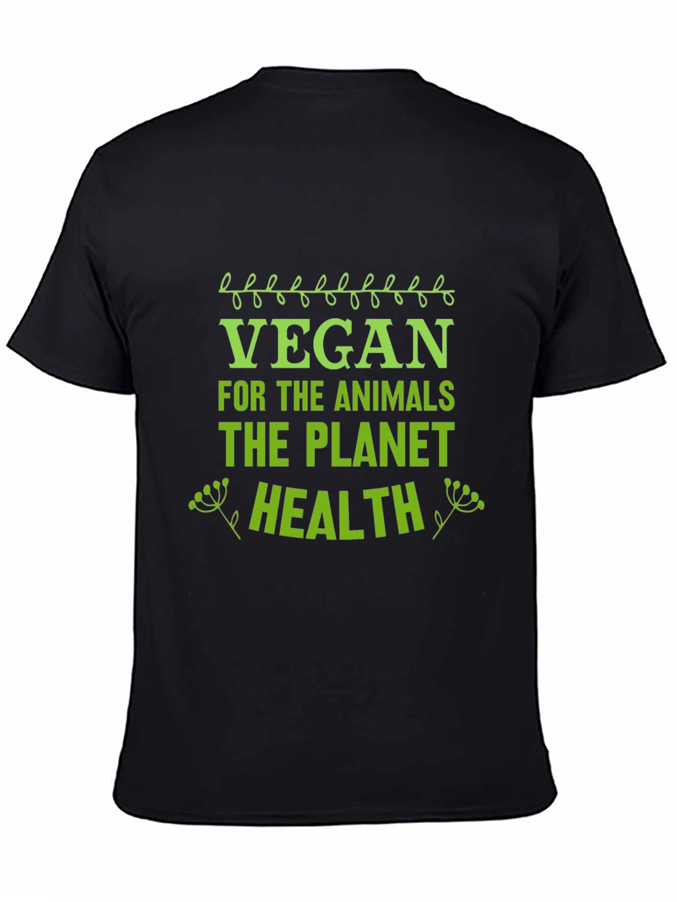 Vegan T-Shirt - Animals Planet Health Tee