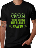 Vegan T-Shirt - Animals Planet Health Tee