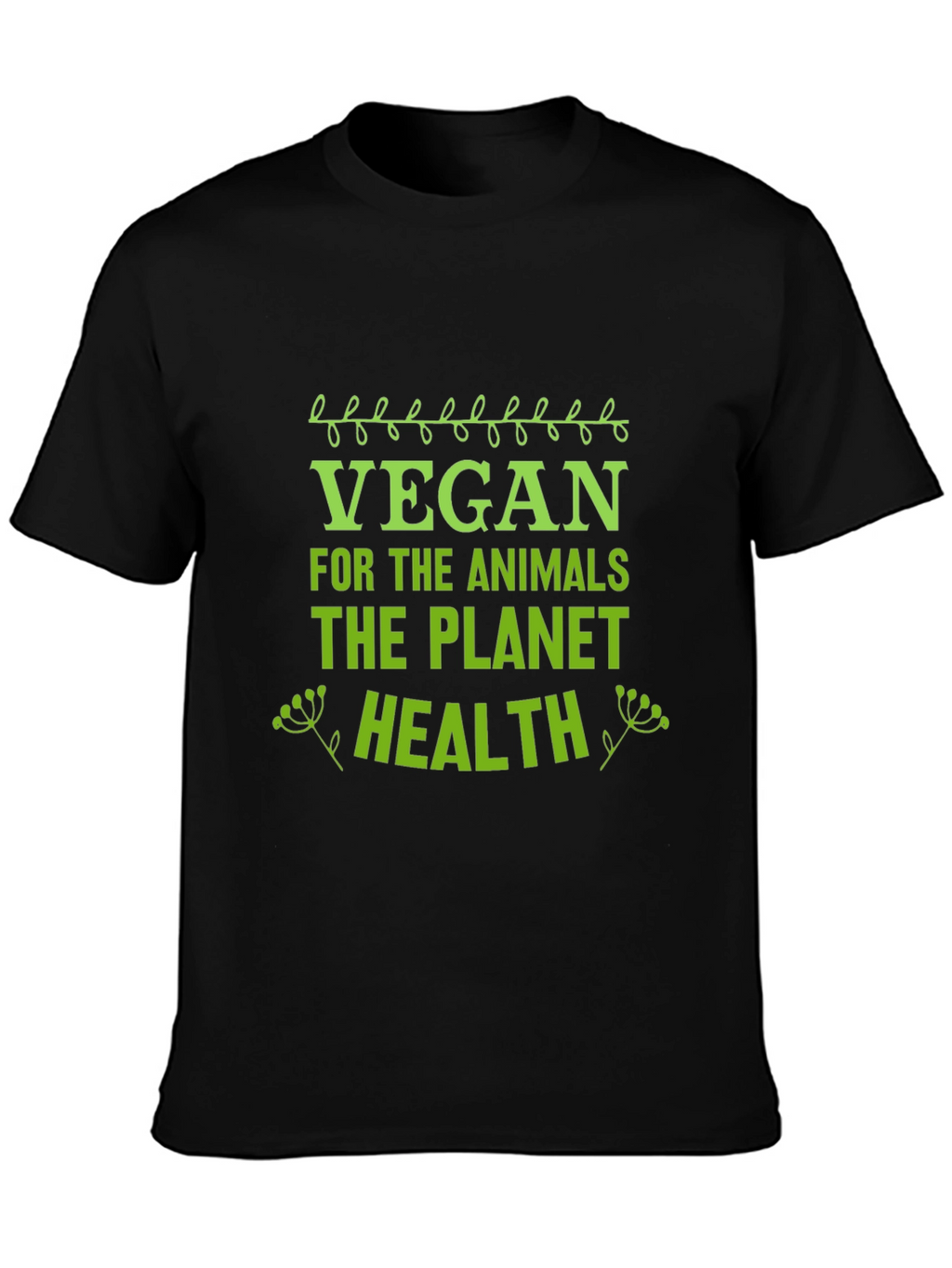 Vegan T-Shirt - Animals Planet Health Tee