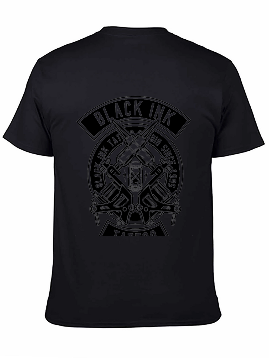 Black Ink Tattoo Graphic T-Shirt