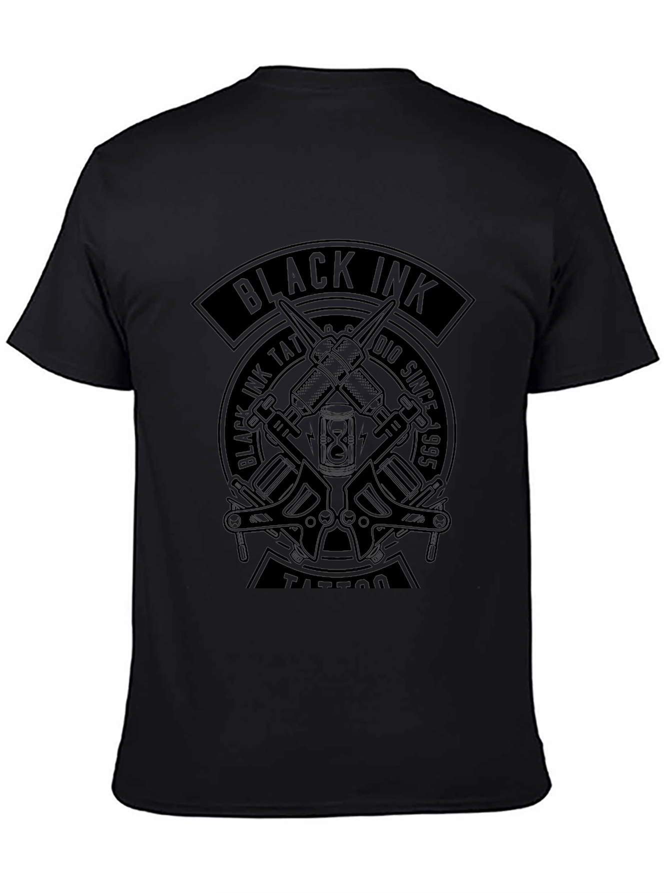 Black Ink Tattoo Graphic T-Shirt