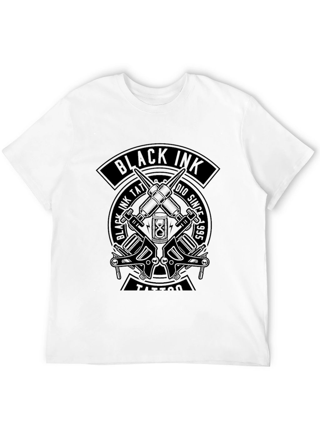 Black Ink Tattoo Graphic T-Shirt