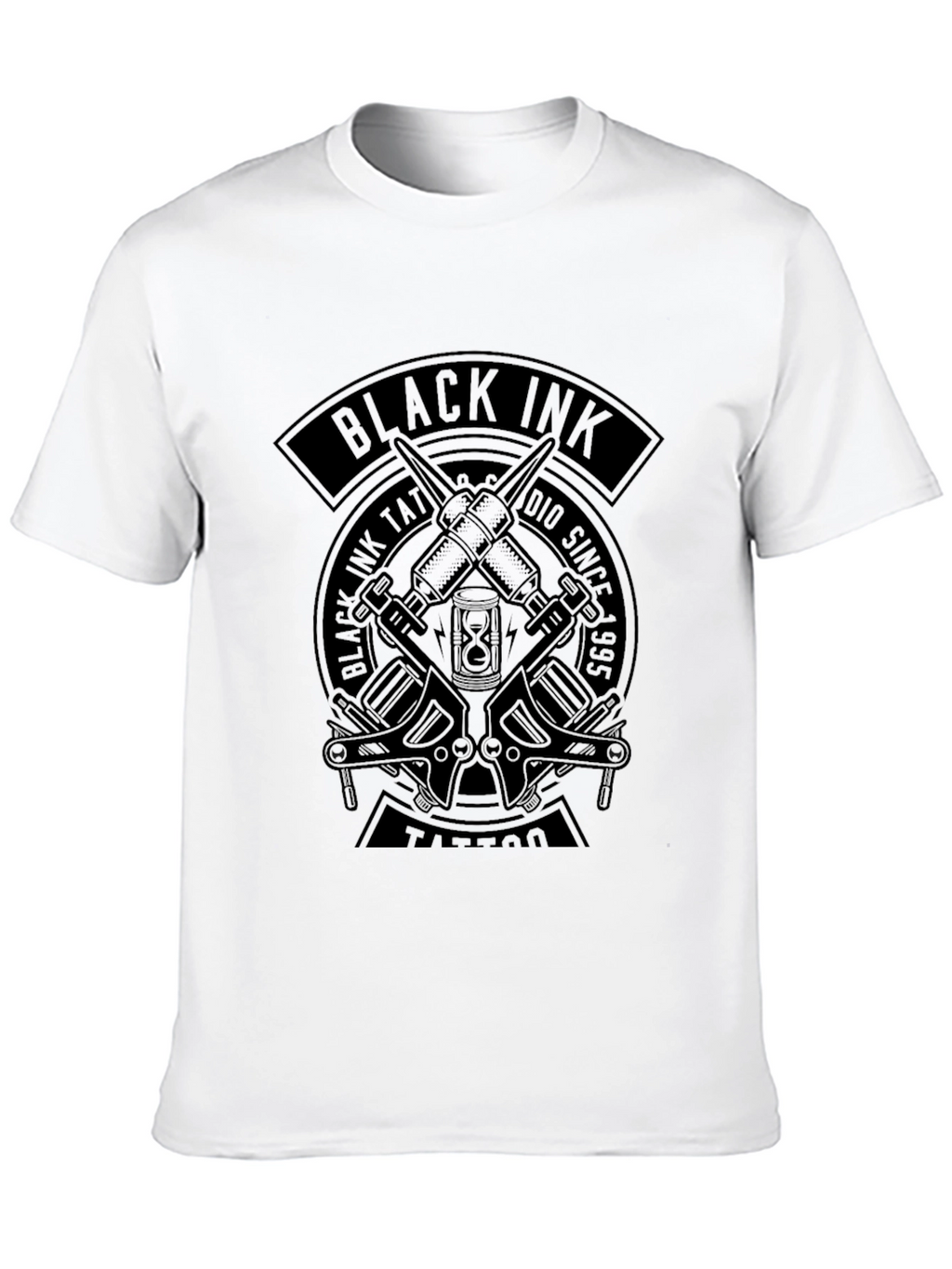 Black Ink Tattoo Graphic T-Shirt