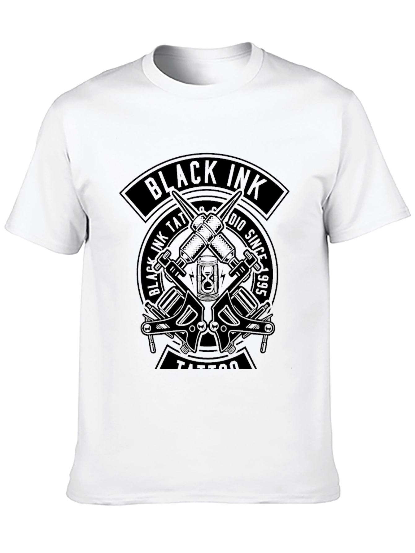 Black Ink Tattoo Graphic T-Shirt