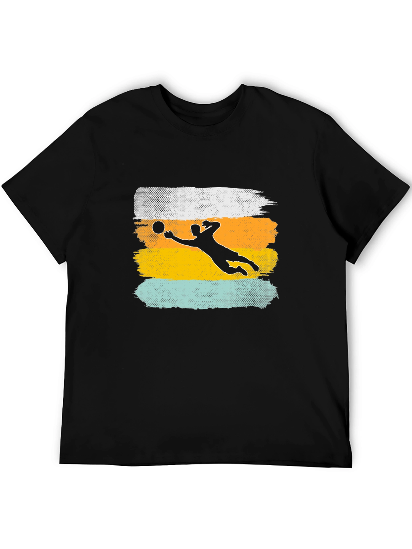 Volleyball Silhouette Graphic Tee - Stylish Sports Shirt