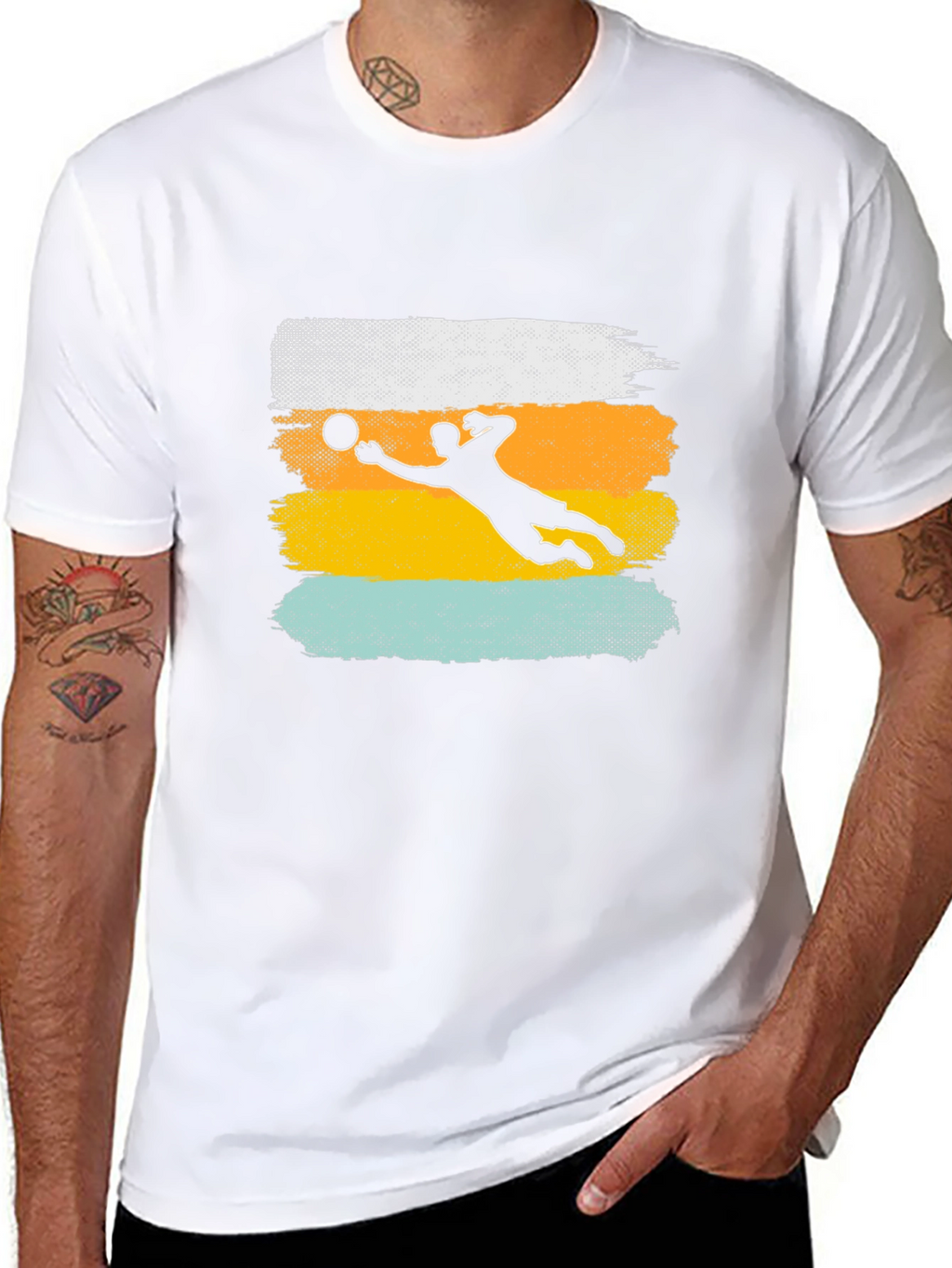 Volleyball Silhouette Graphic Tee - Stylish Sports Shirt